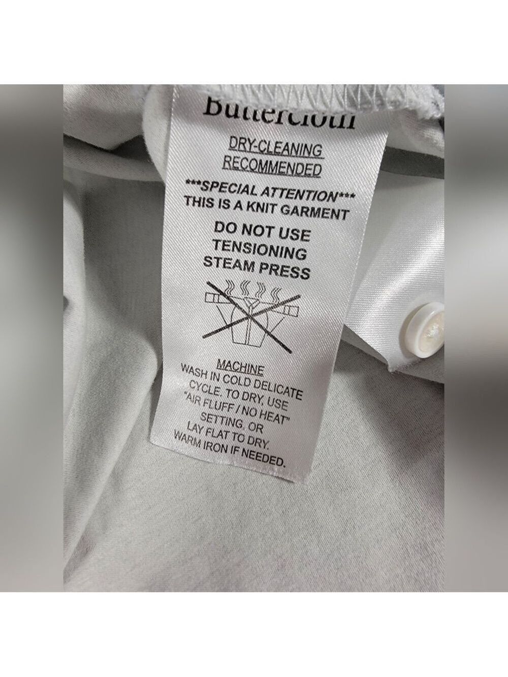 Butter Cloth Shirt Men 3XL XXXL Polo Long Sleeve Stretch Comfort Gray - Picture 12 of 14
